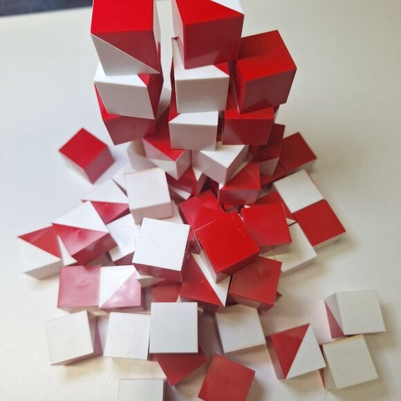 Trac 4 Replacement Blocks Angle Vintage Game Speed Memory Matching Patterns - Picture 4 of 4